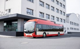 Il primo filobus Škoda 32 Tr prodotto per Vilnius in prova a Pilsen
